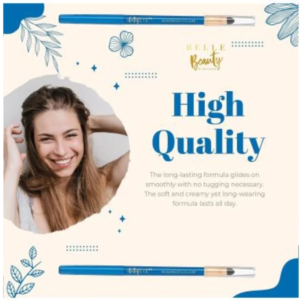 Belle Beauty ElectrifEYE Waterproof Eye Liner In 'Pop Blue'. New & Unused.